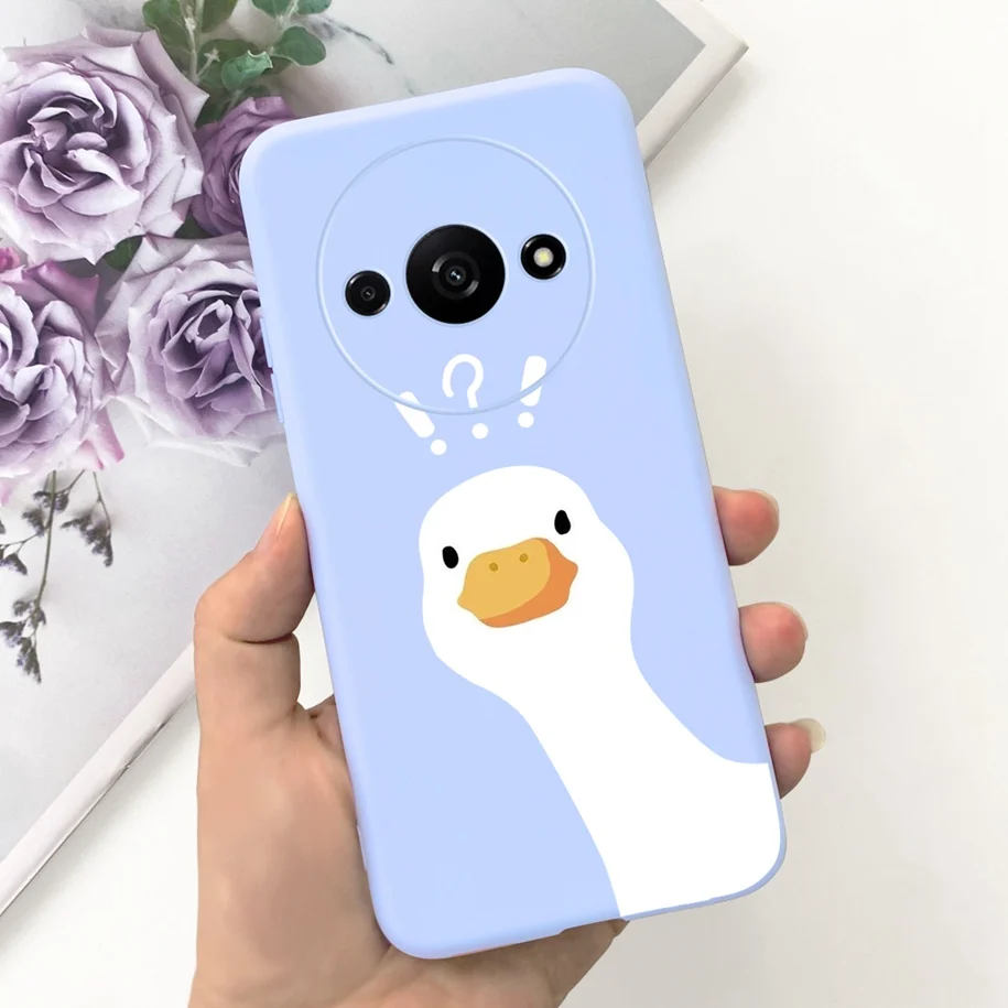 Cute Fashion Girls Duck Shockproof Silicone Soft Phone Case Cover