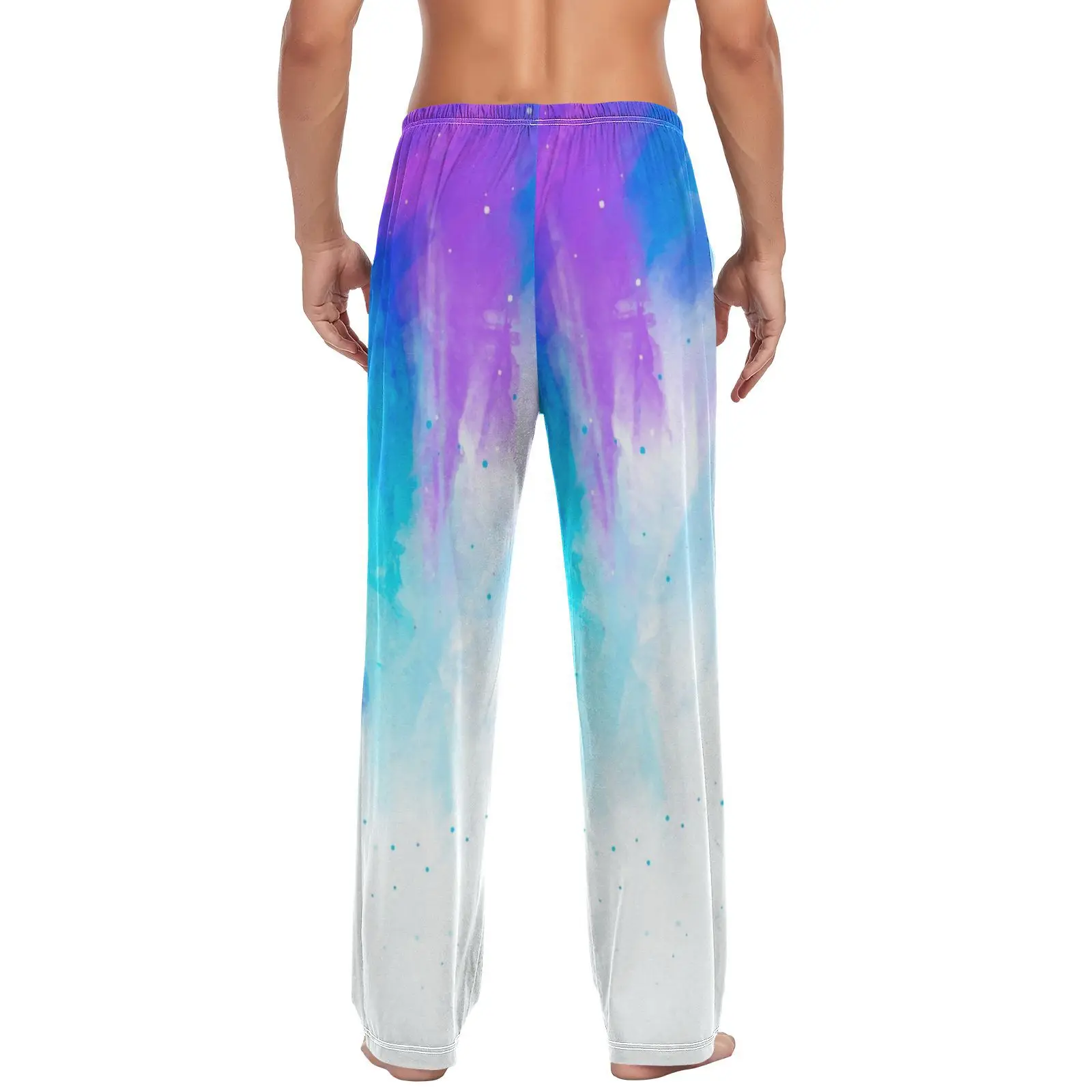 Men's Modal Sleeping Pants Gradient color Sleep Trousers Mens Pajama Bottoms Soft Sleepwear Pyjama Homewear 2023 Spring Summer