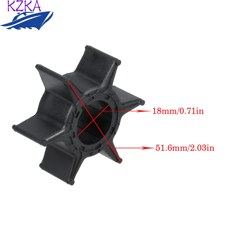 6H3-44352-0 Yamaha 워터 펌프 임펠러 40/50/55/70HP 엔진 6H3-44352-00-00 697-44352-00 Sierra 18-3069 부품 교체