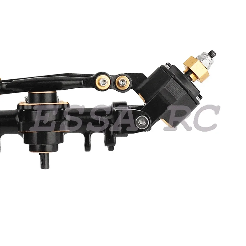 1/24 New Heavy Duty  Brass Metal Portal Front Rear Axle for 1:24 Axial SCX24 90081 C10 AXI00002 AXI0005 Upgrade Parts RC Car 5