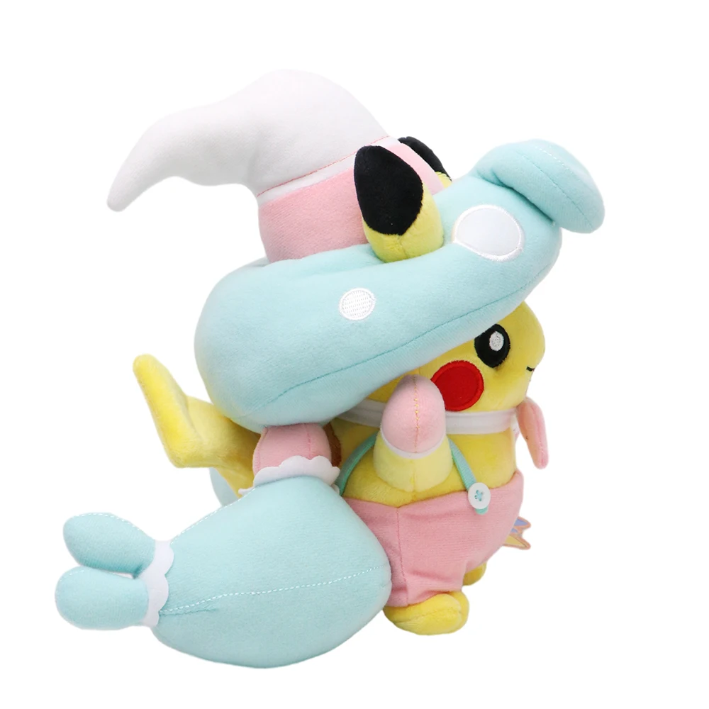 Eevee Pikachu Cosplay Plush Toys Charizard Peluche Lucario Pikach Stuffed Animal Doll Plushies Cute Cartoon Gift Cartoon Dolls