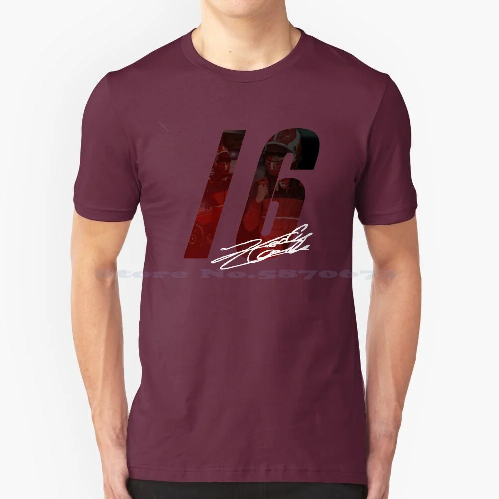 Charles Leclerc Win T Shirt 100% Cotone Tee Charles Leclerc 16 Scuderia Charles Leclerc 2022