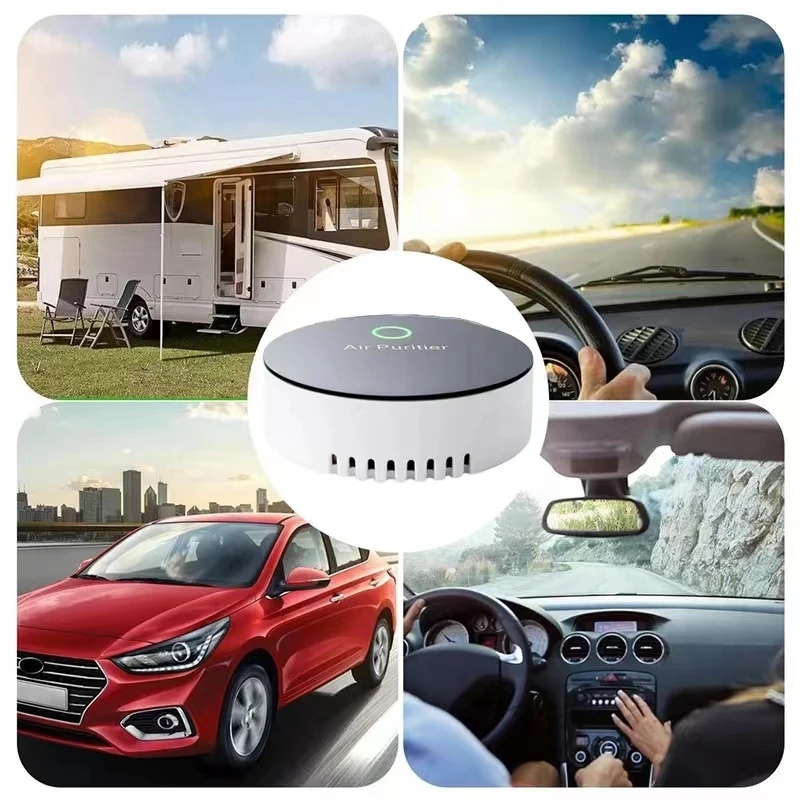 Car Air Sterilizer Purifier Usb Oxygen Cleaner Ozone Generator Air Purifier Filter Smoke Remover Smart Gadgets Car Supplies air purifier