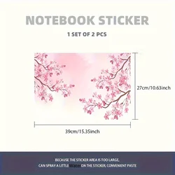 Sakura Blossom Vinyl Laptop Sticker Set - Stylish, Bubble - Free, Easy Application & Removal (DN - 503)