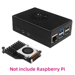 Raspberry Pi 5 Premium Aluminum Alloy Cooling Case (Case-Cooler)