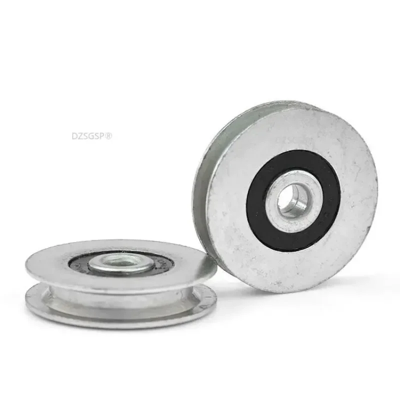 Yuanbao Tripod Steel P Wire Rope Guide Pulley Rolling Pulley 6*33*8mm Groove Bracket