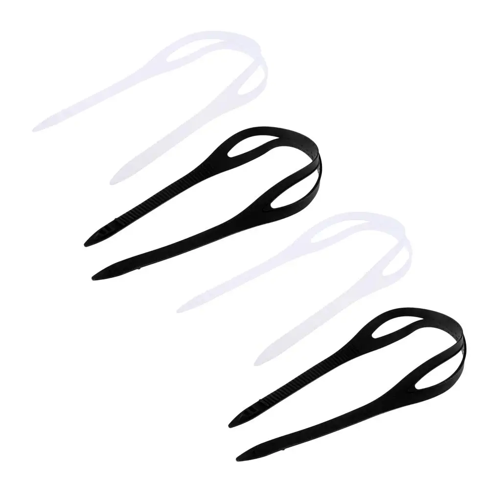 4x 7.5'' Swim Goggles Head Straps Flexible Swimming Eye Glasses 3