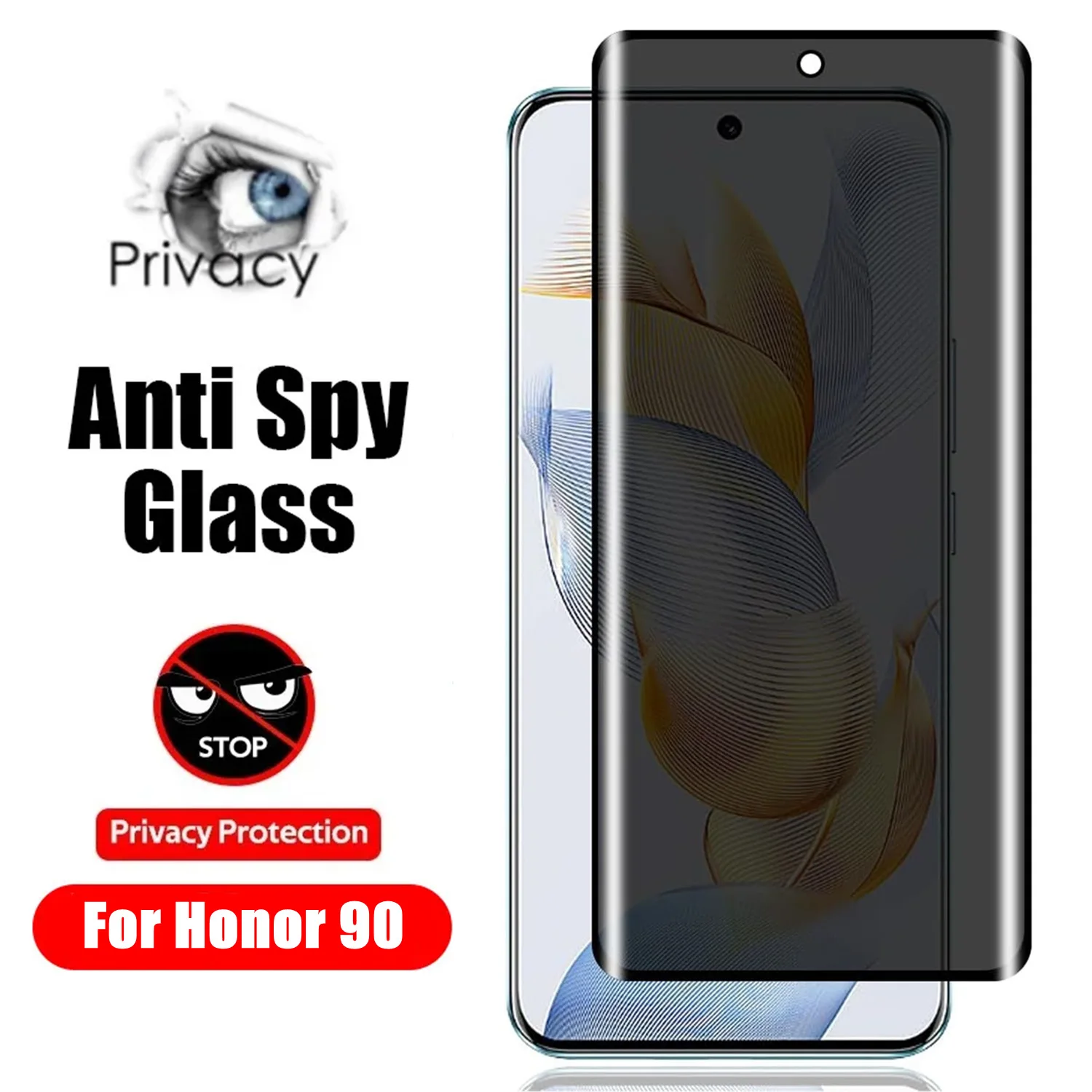 

1/4 шт. для Honor 90 антишпионское закаленное стекло для Honor 50 60 70 80 90 100 Pro защита для экрана Защитная пленка для конфиденциальности
