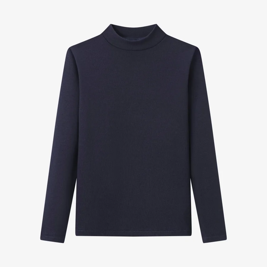 Navy Mockneck