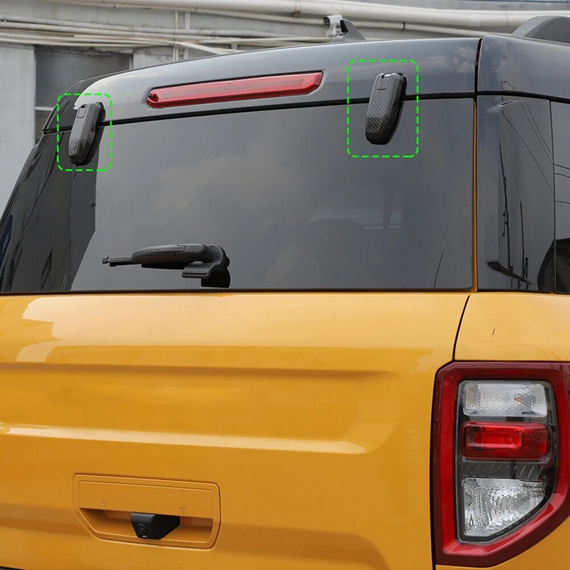Car Rear Door Window Glass Hinge Cover Trim Ford Bronco Sport Accessories ABS