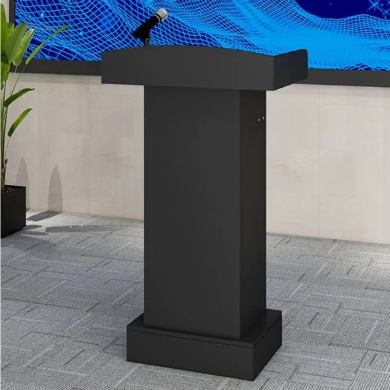 Wooden Podium Speech Table Hotel Welcome Desks Reception Table Shopping Guide Information Counter Host Emcee's Desk y