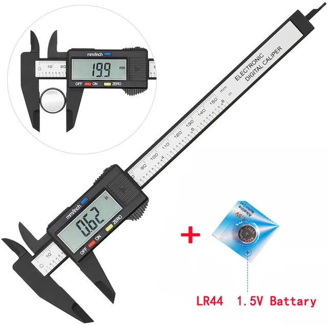 Calibrador Digital Vernier electrónico de 6 pulgadas, 100mm, micrómetro,  herrami