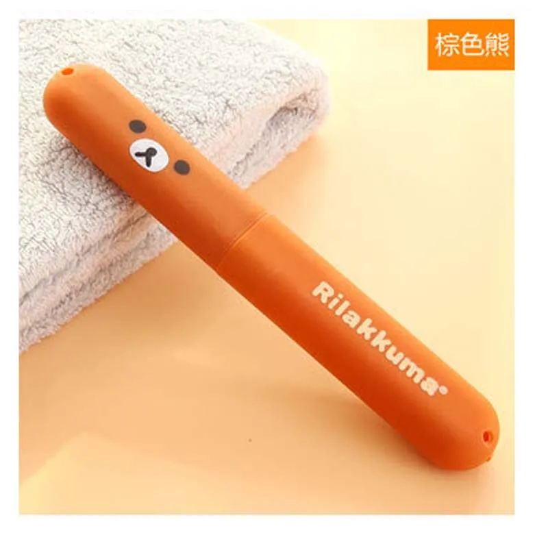 2 teile/satz Tragbare Reise Erwachsene Frauen Kind Zahnbürste Rohr Halter Fall Box Haushalt Lagerung Outdoor Halter Bad Zubehör – Detail 3