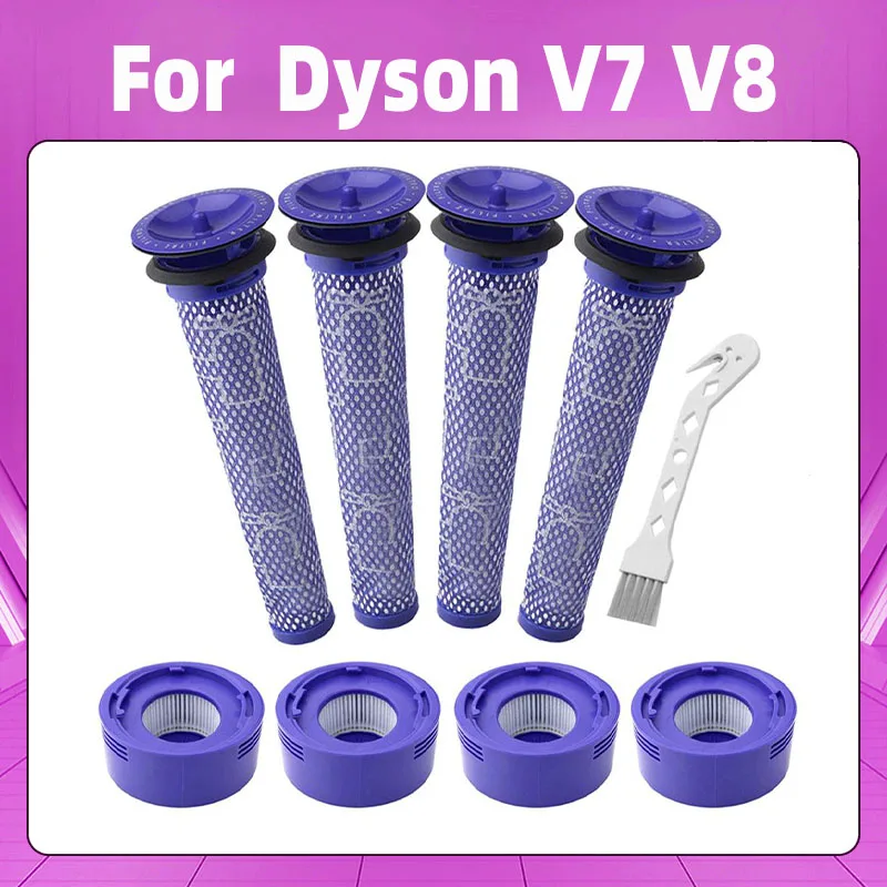 Моющийся предварительный фильтр совместимый с Dyson DC58 DC59 DC61 DC62 V7 V8 сменные