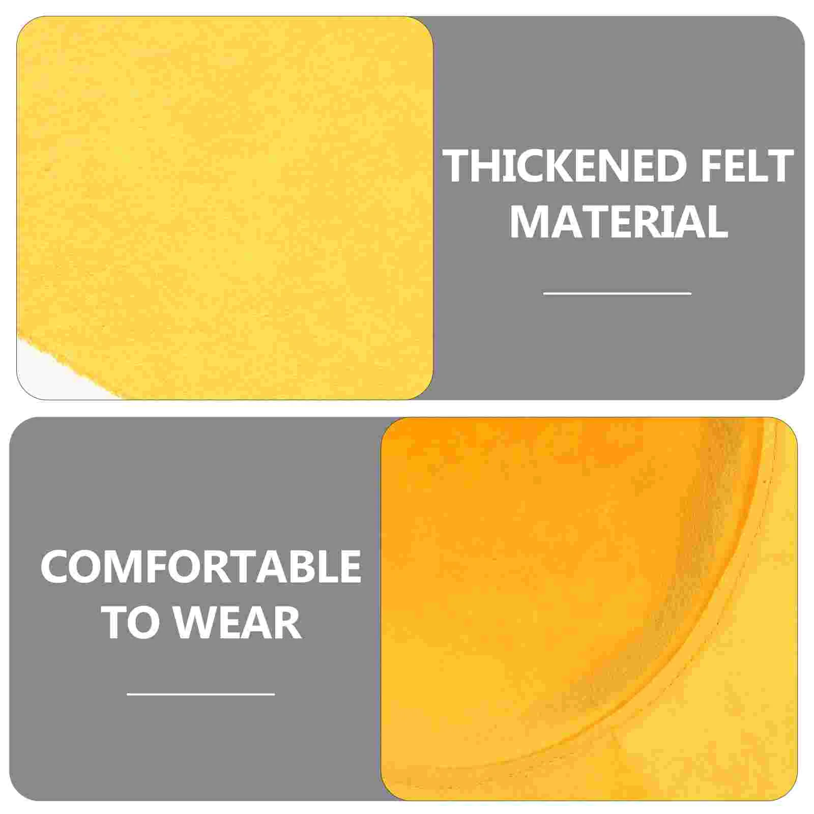Large Brim Witch Hat Halloween Costumes Cosplay Ornament Party Yellow Felt Cloth party hat halloween witch hat