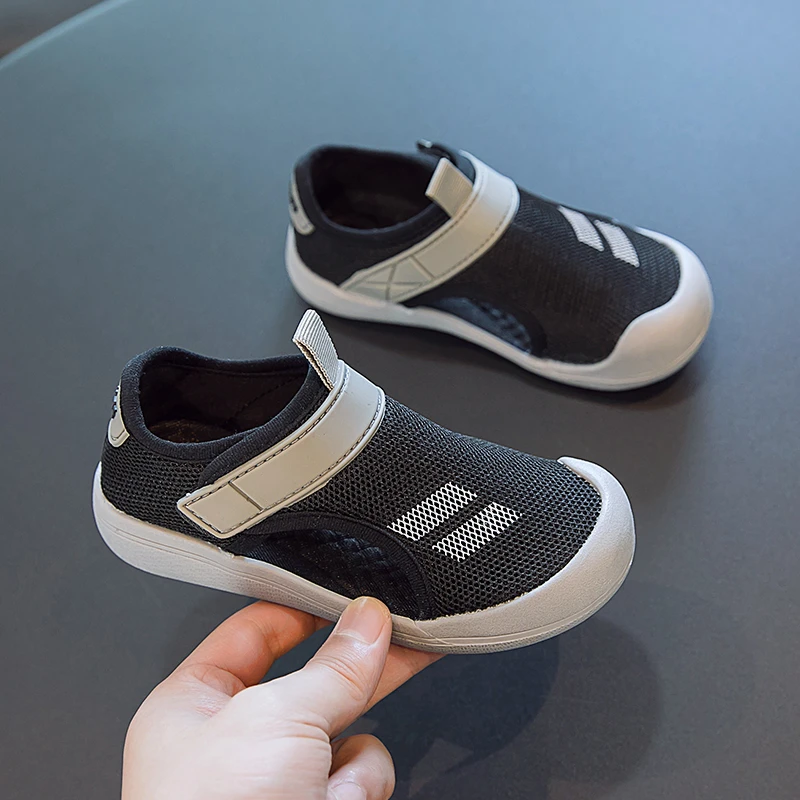 Baby Sports Sandals Fashion Kids Shoes Girls Boys Pu Breathable Mesh Mix Color Anti slip Beach Toddler Sandal Children Shoes