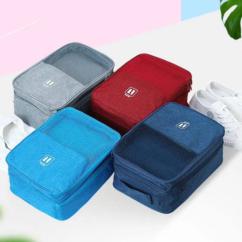 Shoe Dust Bag Multi-Functional Portable Three-Shoe Waterproof Travel Drawstring Box Fashion Custom Shoe Bags