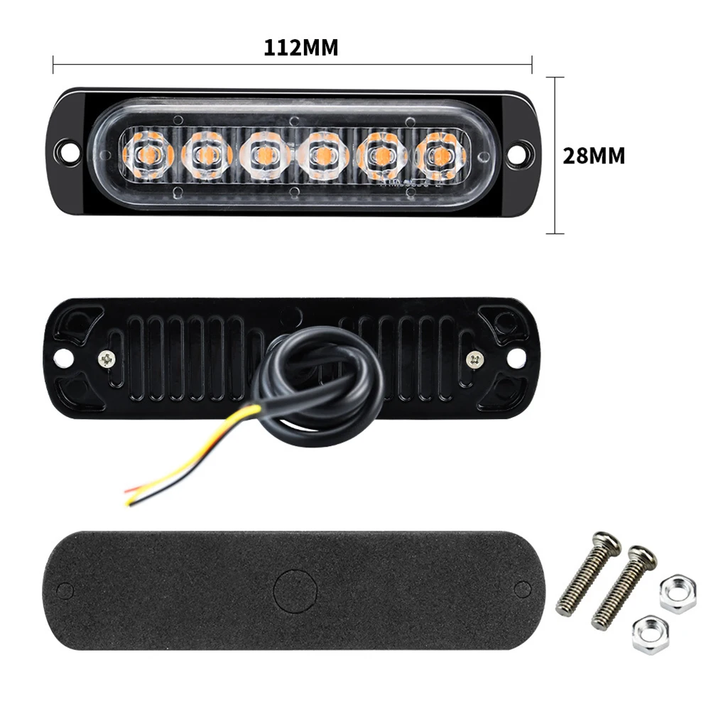 

1 пара, Автомобильные светодиодные лампы 12 В, 24 В, 6SMD