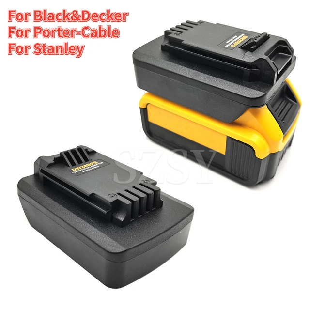 Battery Adapter for Dewalt 18V/20V Lithium Battery Converted to Black&Decker  Porter Cable Stanley 18V 20V Battery Tool Converter - AliExpress