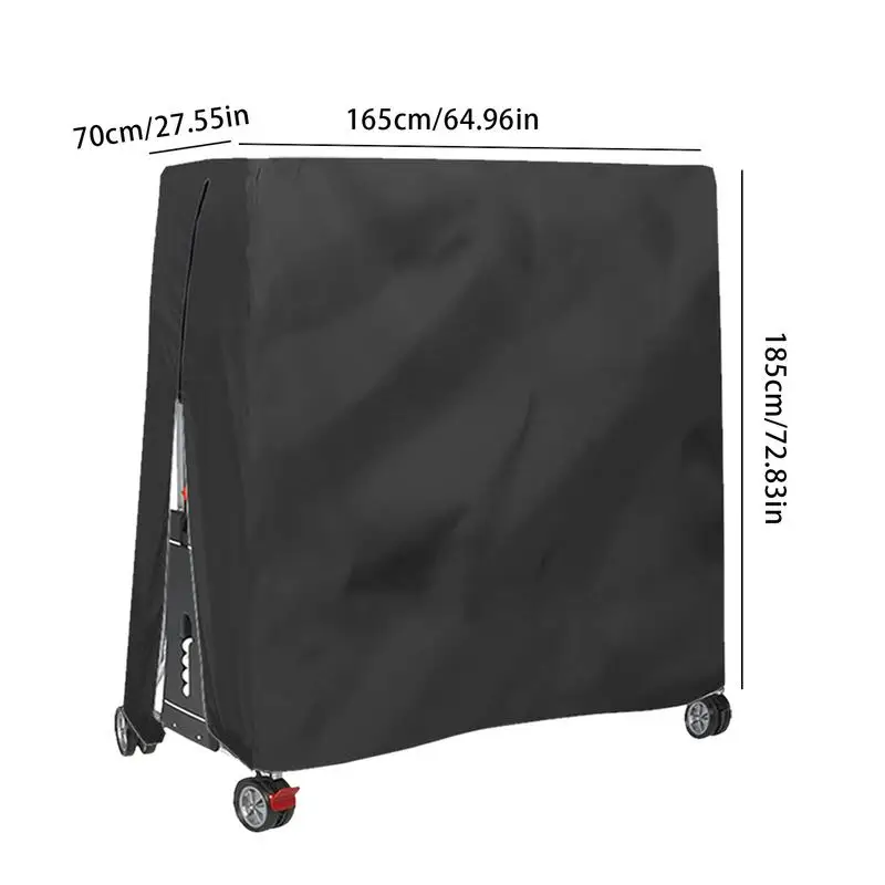 Heavy Duty Waterproof Dustproof Table Tennis Cover 420D Oxford Cloth Indoor/Outdoor PingPong Table Storage Covers Accessories 6