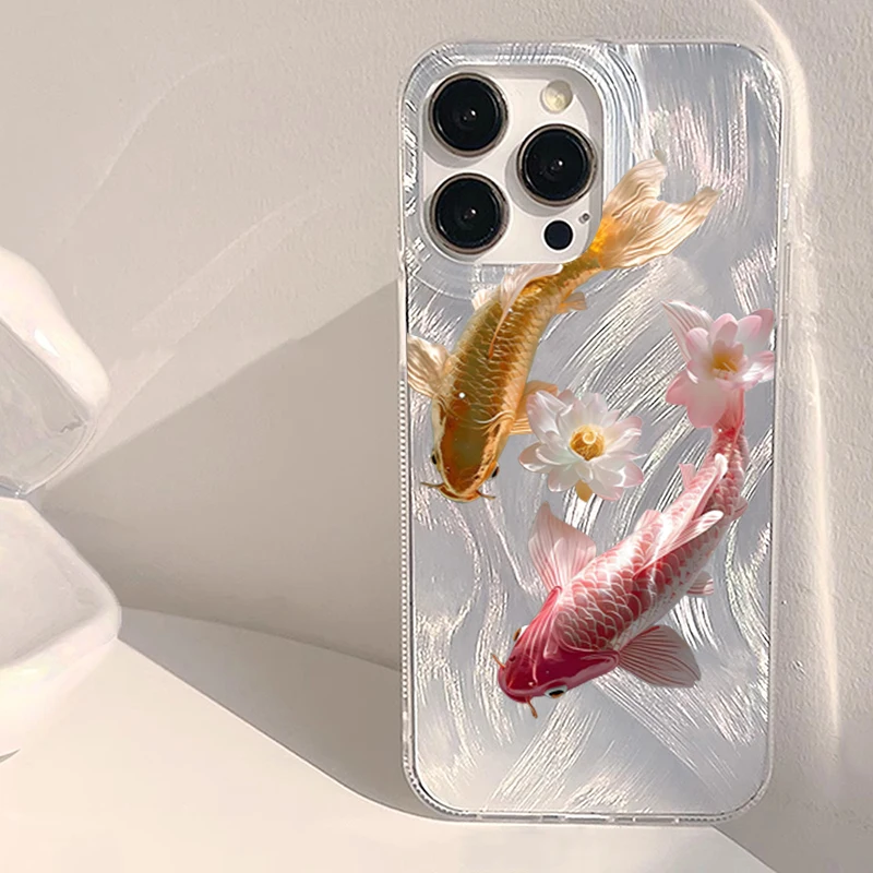 Feather Yarn Colorful Golden Lotus Koi Phone Case For iPhone 11 12 13 14 15 16 17 Air Pro Max XS XR X 7 8 Plus 16E SE 2 Cover - AliExpress 202192403 Feather Yarn Colorful Golden Lotus Koi Phone Case For iPhone 11 12 13 14 15 16 17 Air Pro Max XS XR X 7 8 Plus 16E SE 2 Cover - AliExpress 202192403