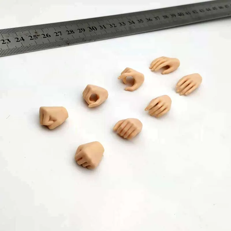 1/6 mains modèle 7 types doigts forme pour 12 pouces figurines jouets  soldat