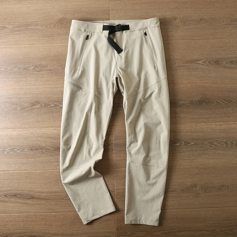 Outdoor Sports Spring Summer Men Quick Drying Pants Mountaineering Workwear Straight Leg Charge Trousers Men Travel Longs