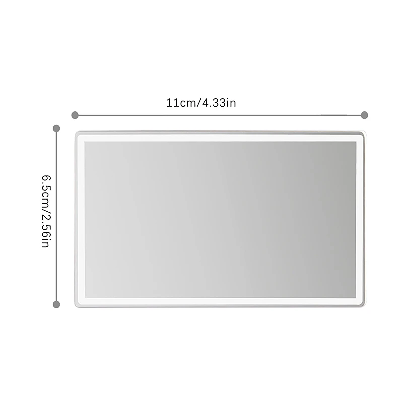 차량용 스테인리스 스틸 화장품 거울, 휴대용 차양 메이크업 거울, 자동 바이저, HD 화장품 거울, 범용 자동 장식