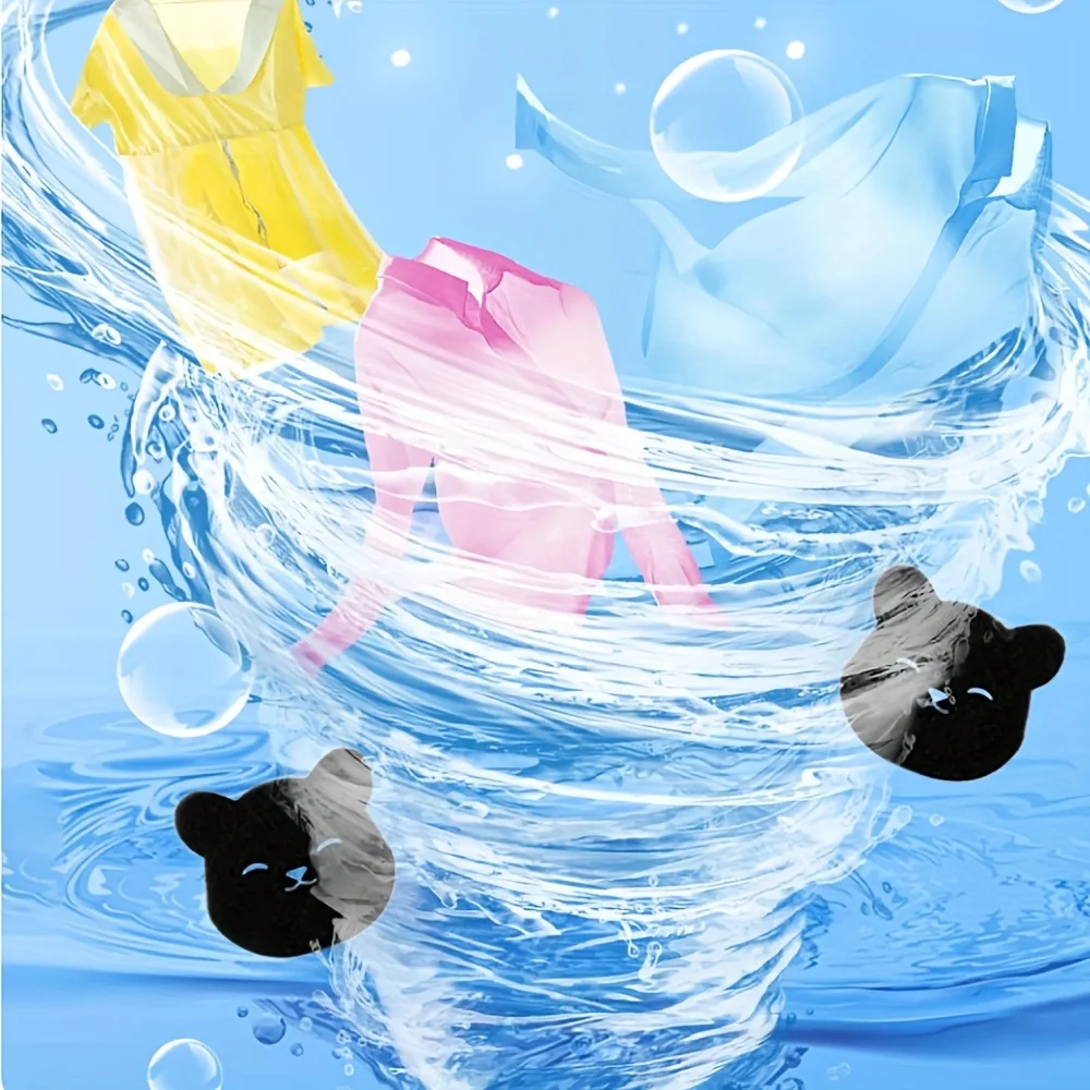2-8PCS Pet Hair Remover Bear Shape Laundry Ball Washing Machine Lint Catcher Reusable Clothes Sofa Cat Dog Hair Cleaning Sponge