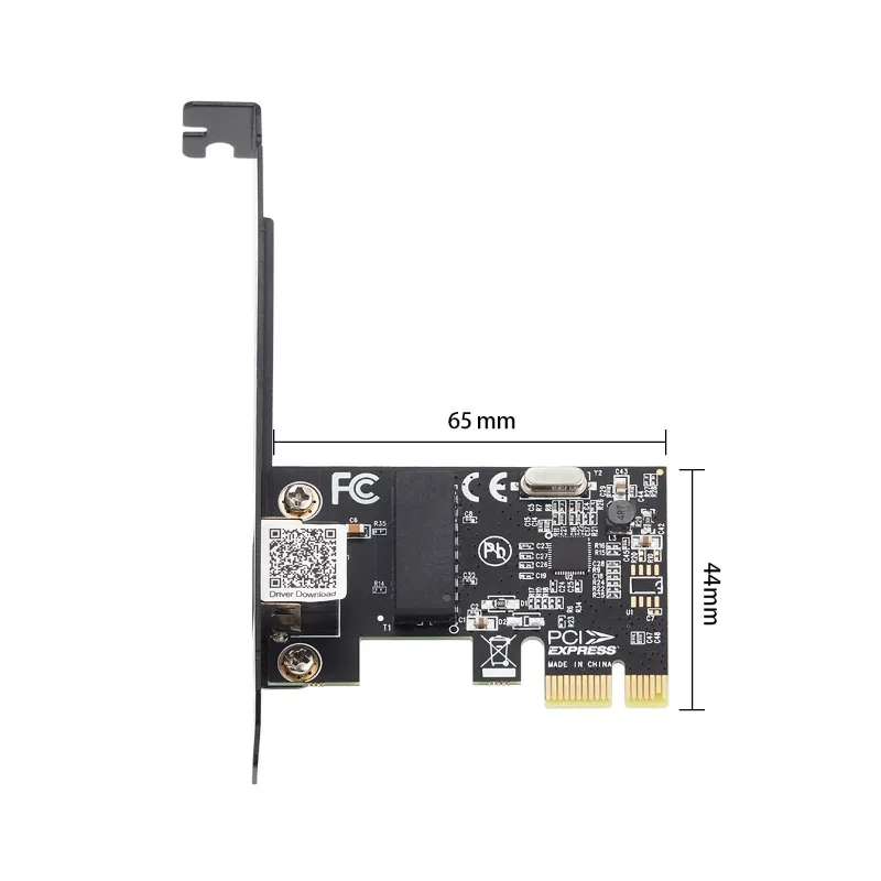 단일 포트 기가비트 이더넷 PCI 익스프레스 유선 네트워크 카드, RJ45 포트 랜 어댑터, NIC Realtek 8111 칩셋, 1000mbps