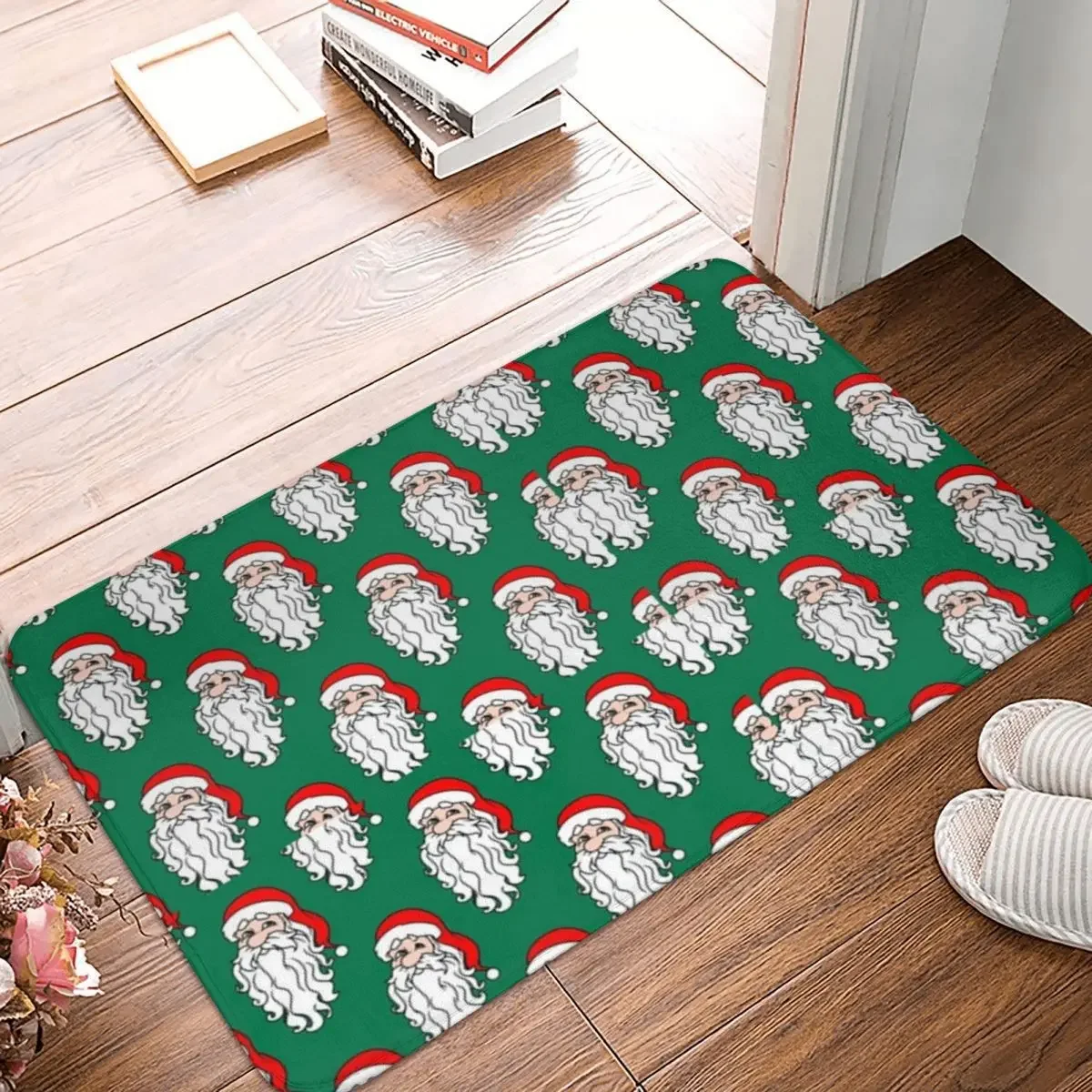 

Christmas Santa Claus Pattern Doormat Rug carpet Mat Footpad Polyester Non-slip Cushion Entrance Kitchen Bedroom balcony toilet