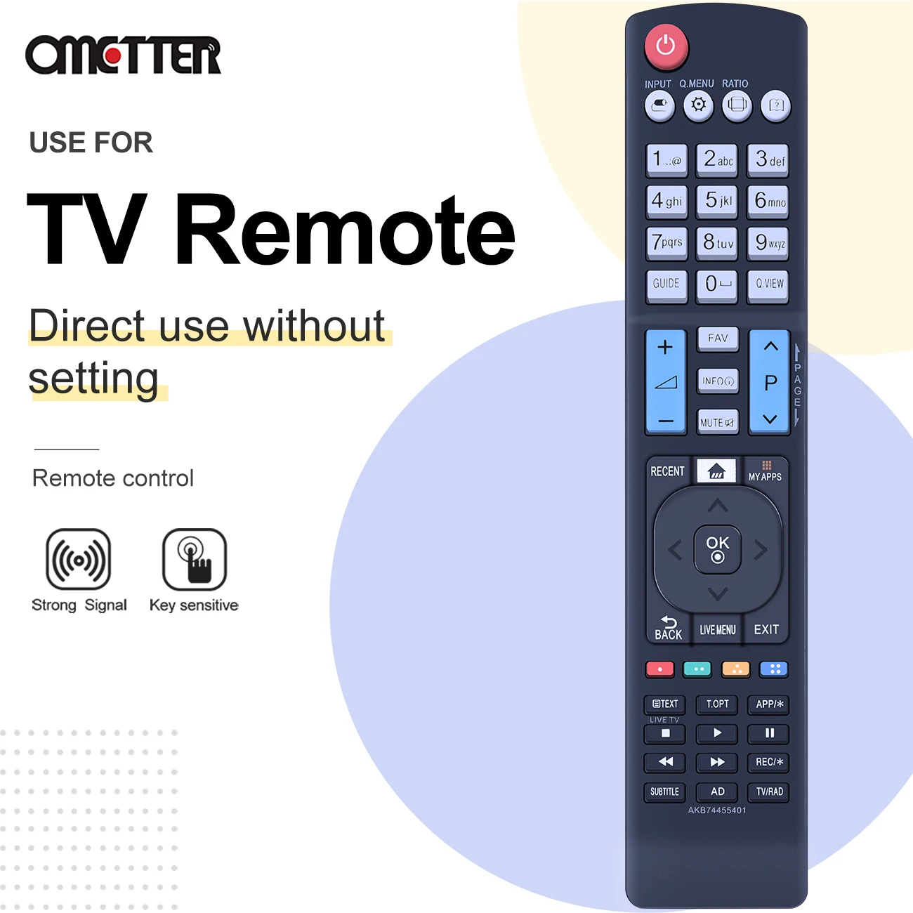 AKB74455401 Remote Control For TV 32LF630V 40LF630 40LF630V