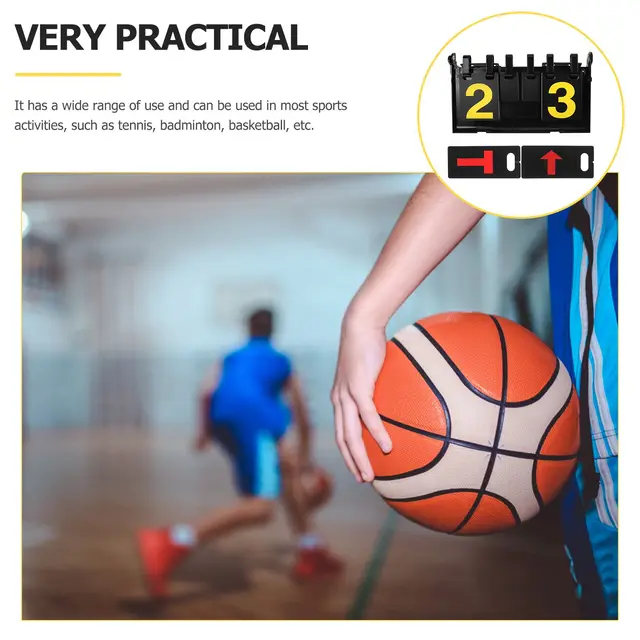 Portable Flipping Scoreboard PVC Waterproof Sports Score Board Tabletop Basketball Tennis Badminton Net Game Accessories 3