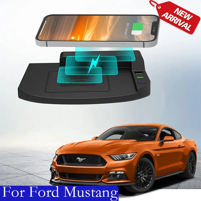 Chargeur sans fil pour Console Mustang, accessoires pour Mustang