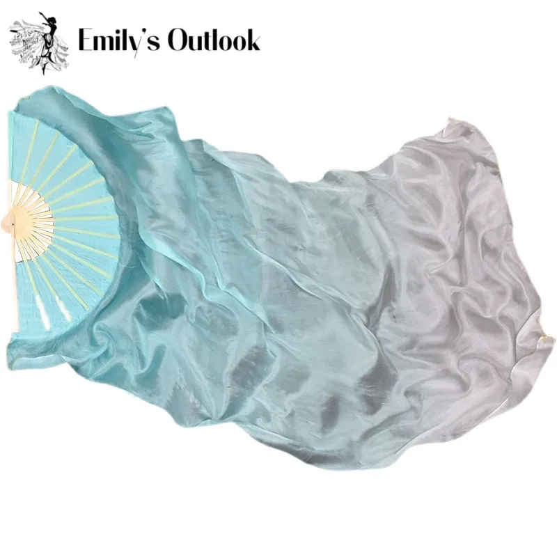 

Индивидуальная 1 пара (левая и правая), Веер-вуаль для танца живота из 100% натурального шелка, 1,8 м, бамбуковый веер для детей и женщин, Новое поступление, распродажа