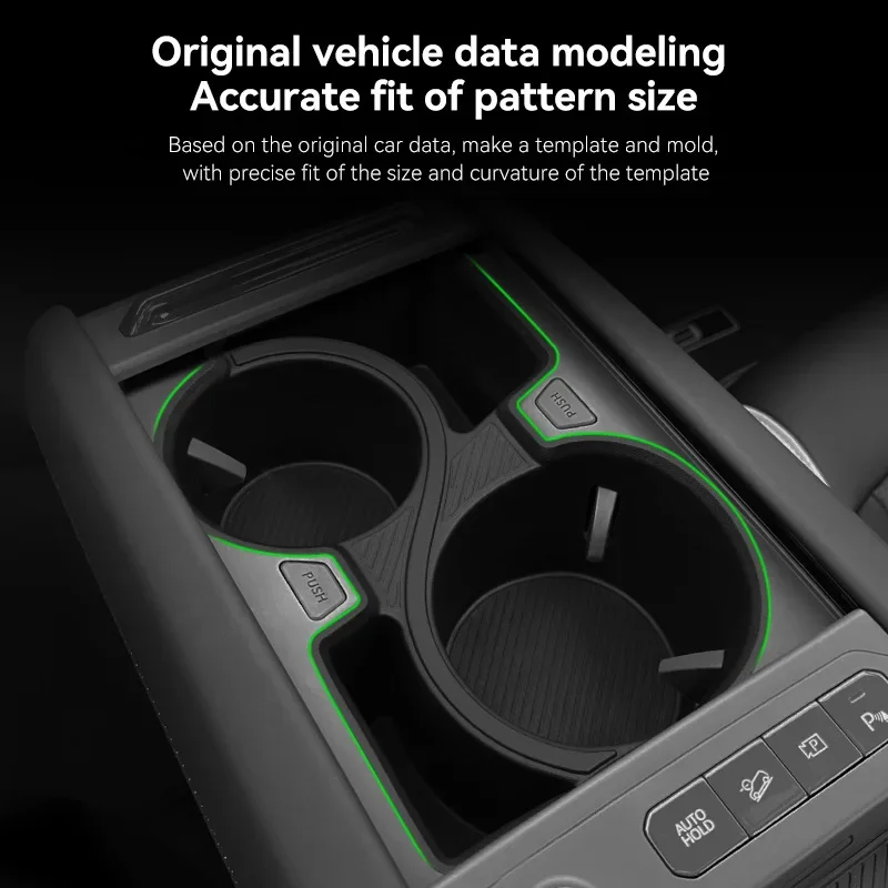 2024-2025 기아 EV9 센터 콘솔 컵홀더 쇼크 업소버 세트 음료수 홀더 시트 수납 컵홀더 세트