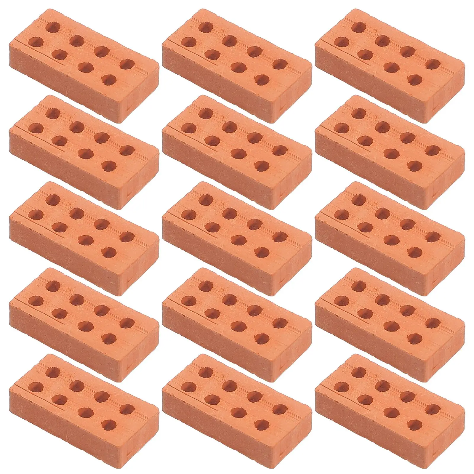 Mini Brick Model DIY Miniature Dollhouse Accessory Simulation Bricks Toys for Kids Boys Play House Game 50Pcs, miniature figurines,miniature house kit