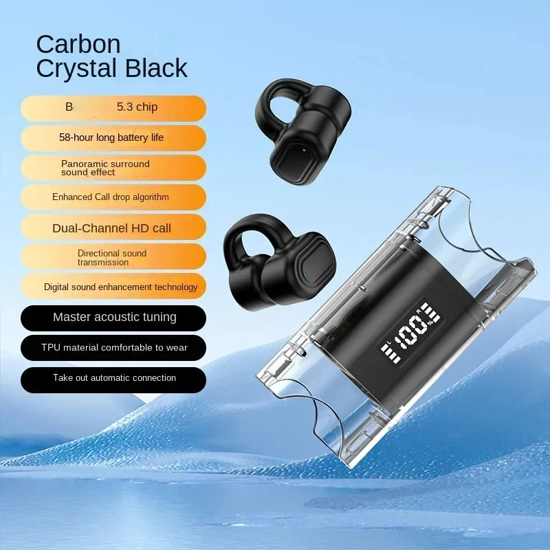 

Ultra Long Range Sports Wireless Earphones Wireless Clip Headphones With Bluetooth-compatible Compatibility For Painless