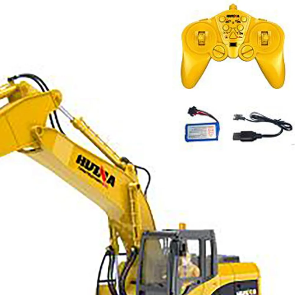 HUINA 1/14 Excavatrice RC 15 Canaux 2.4G - Prête à Rouler