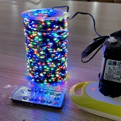 Enchanting LED Fairy String Lights - Waterproof with Remote for Outdoor Decor and Events (RGB)