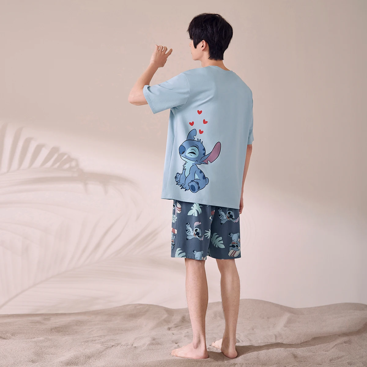 PIJAMA CORTO HOMBRE LILO & STITCH