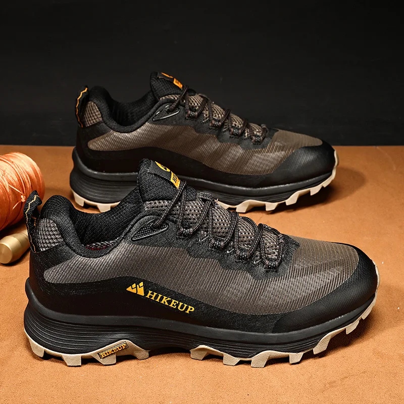 Hikeup Outdoor Laufschuhe Männer Frauen Anti-Rutsch-Wandern Camping Sport Trail männliche Sicherheits schuhe Komfort Trekking Turnschuhe – Detail 15