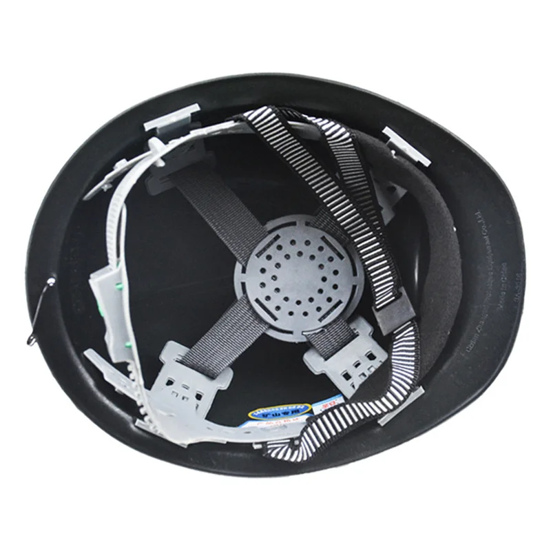 Miner Safety Helmet with Lamp Holder ABS Construction Helmet Black White Blue Red Yellow Industrial Protective Safety