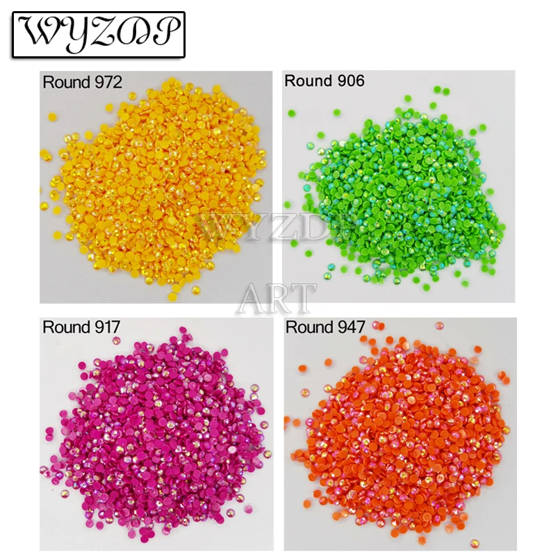 Hot Sale AB Round Drill Diamond Painting Rhinestone Mosaic Colorful Stones Resin Embroidery Gift Making Diamond Painting905-3841