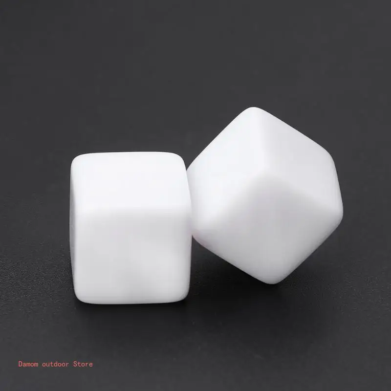 Blank Acrylic 14mm 6 Sides for Party Family DIY Games Kids Printing 10 Pieces Game Dice Dice Set Acrylic Dice