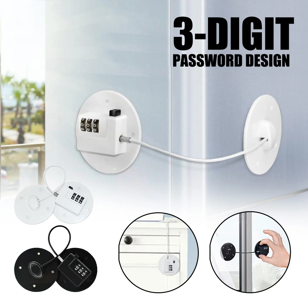 

1PC Home Safety Lock Cabinets Refrigerator Door Window Limit Drawer Safety Lock Children Safety Protection Lock Home Improvement