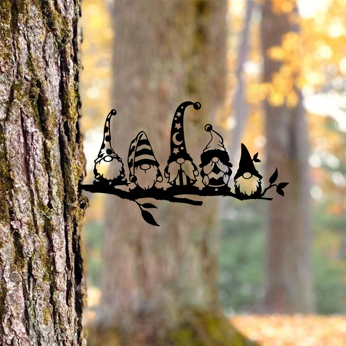 

CIFBUY Decoration Add A Magical Touch To Your Garden Metal Branch Garden Gnome Mushroom Decoration Garden Party Decor Yard Mood