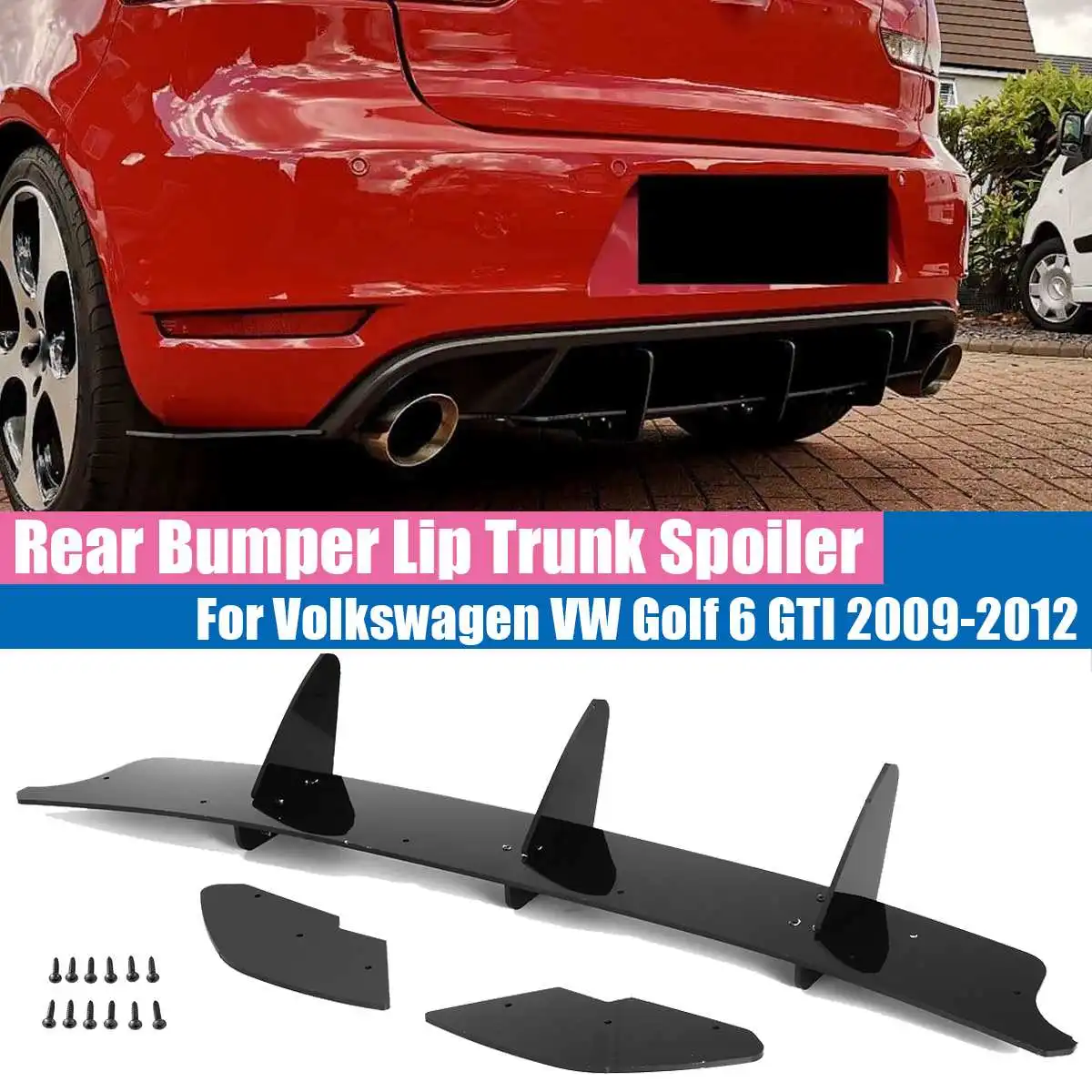 

3 шт., защитный бампер для Volkswagen Vw Golf 6 vii MK6 Gti R20
