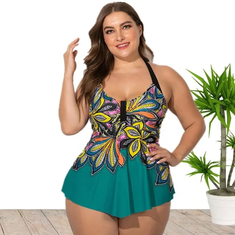 

2022 Newest Plus Size Halter Backless Swimsuit Beachwear Bikini Two Pieces For Women Wholesale China