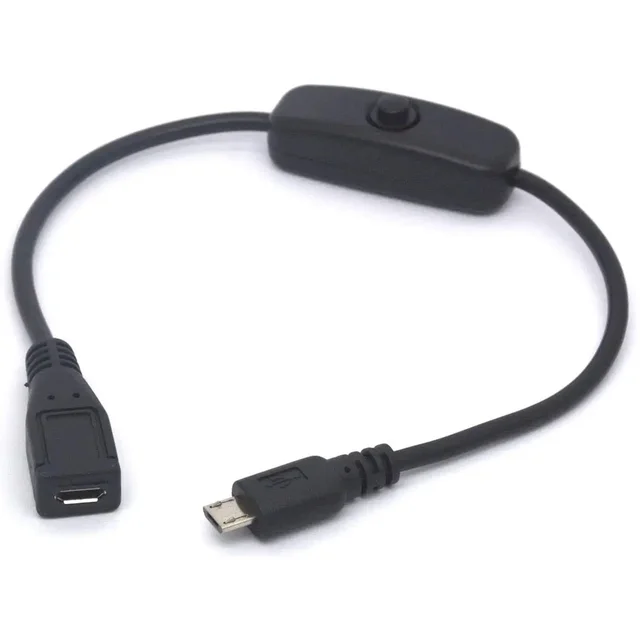 Câble Micro USB mâle vers femelle, cordon de charge pour Raspberry Pi, Arduino, Smartphone, Powerbank 1